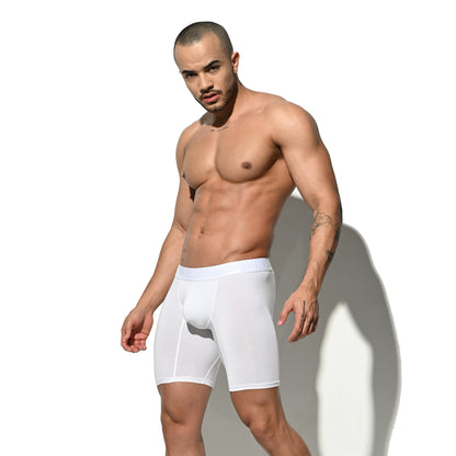 Men's Soft Modal High Elastic U-Pouch Modal Underwear Airy Boxer brief Soft Solid U5120