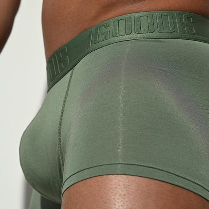 Men's Soft Modal High Elastic U-Pouch Modal Underwear Airy Boxer brief Soft Solid U4116