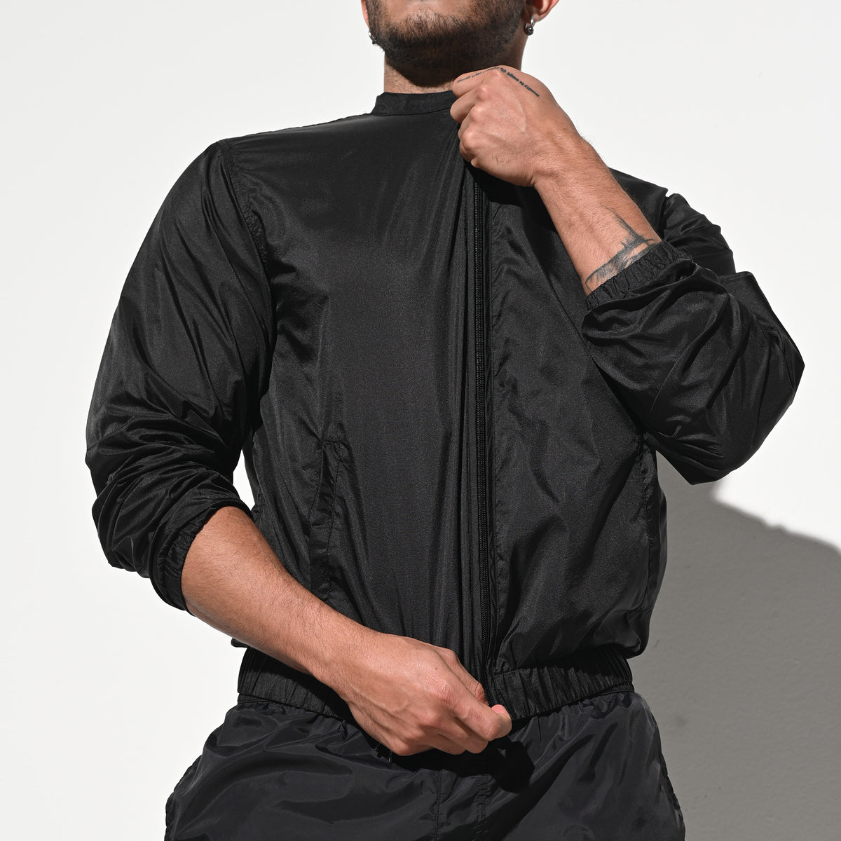 DESMIIT Men's Ultra Thin Semi-Sheer Long Sleeve Button Down Shirt, Loose Fit Nylon Ultra Lightweight UV Protection Vacation Travel Shirt B7242