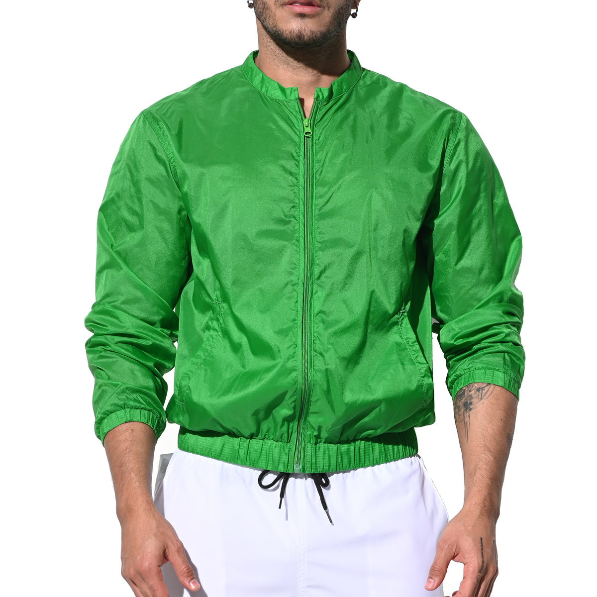 DESMIIT Men's Ultra Thin Semi-Sheer Long Sleeve Button Down Shirt, Loose Fit Nylon Ultra Lightweight UV Protection Vacation Travel Shirt B7242