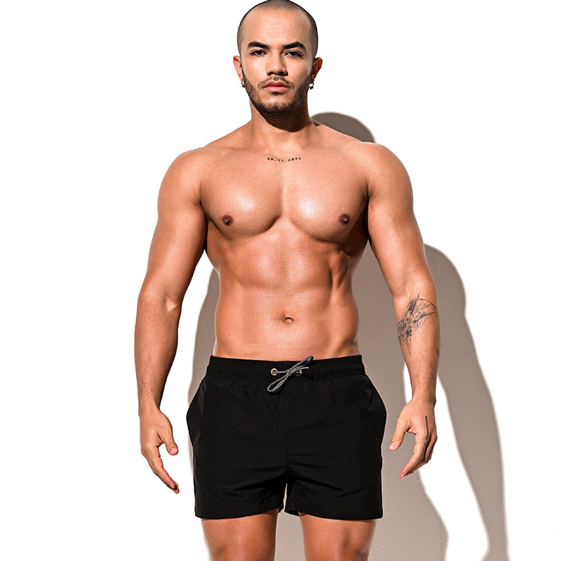 DESMIIT Men's Extra Short Board Shorts Fast-Dry Sports Gym Shorts Swimwear 2-point shorts B2101