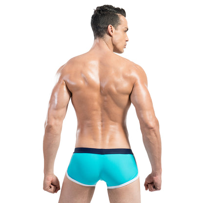 DESMIIT Men's Swimming trunks Low waist fashion swimwear   personality hot summer beach DMS05